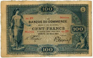 Geneva 100 Francs, 1883-1906