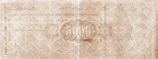 Georgia 5.000 Roubles, 1919 reverse