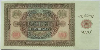 German Democratic Republic 100 Mark, 1955 reverse
