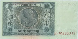 German Democratic Republic 10 Mark, 1948 reverse