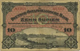 German East Africa 10 Rupien, 1905 image