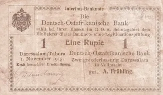 German East Africa 1 Rupie, 1915 image