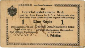 German East Africa 1 Rupie, 1915 image