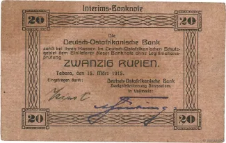 German East Africa 20 Rupien, 1915 image