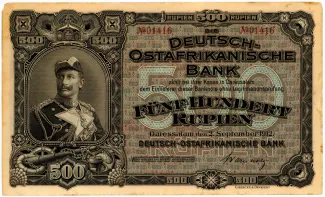 German East Africa 500 Rupien, 1912 image