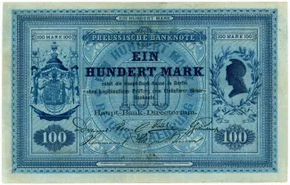 German States 100 Mark, 1874 obverse