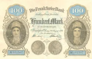 German States 100 Mark, 1890 obverse