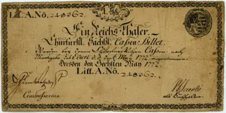 German States 1 Reichsthaler, 1772 obverse