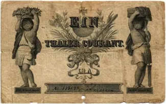German States 1 Thaler, 1851 reverse