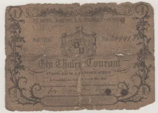 German States 1 Thaler, 1858 obverse