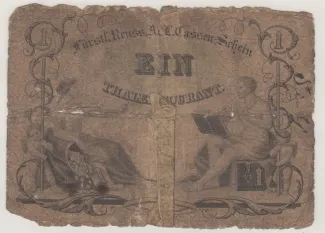 German States 1 Thaler, 1858 reverse