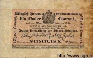 German States 1 Thaler, 1824 obverse