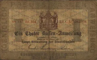 German States 1 Thaler, 1861 obverse