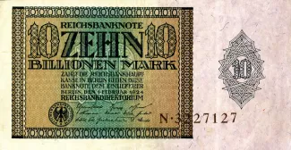 Germany 10.000.000.000.000 Mark, 1924 obverse