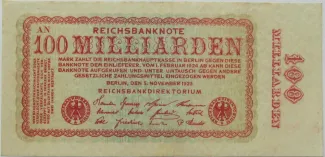 Germany 100.000.000.000 Mark, 1923 obverse