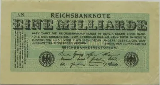 Germany 1.000.000.000 Mark, 1923 obverse
