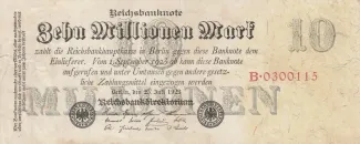 Germany 10.000.000 Mark, 1923 obverse