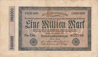Germany 1.000.000 Mark, 1923 obverse