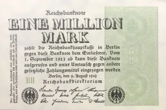 Germany 1.000.000 Mark, 1923 obverse