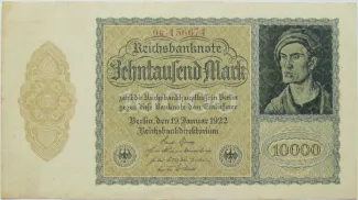 Germany 10.000 Mark, 1922 obverse