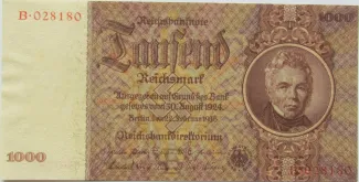 Germany 1.000 Reichsmark, 1936 obverse