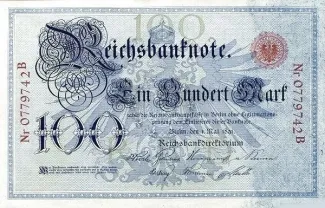 Germany 100 Mark, 1883-1891 obverse