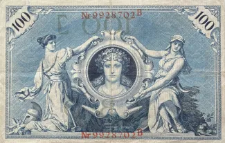 Germany 100 Mark, 1896-1908 reverse
