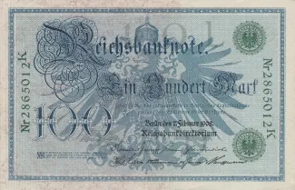 Germany 100 Mark, 1908 obverse