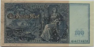 Germany 100 Mark, 1910 reverse