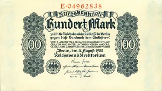 Germany 100 Mark, 1922 obverse