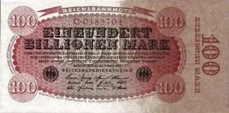 Germany 100.000.000.000.000 Mark, 1923 obverse