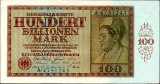 Germany 100.000.000.000.000 Mark, 1924 obverse