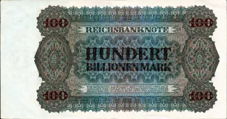 Germany 100.000.000.000.000 Mark, 1924 reverse