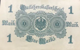 Germany 1 Mark, 1914 reverse