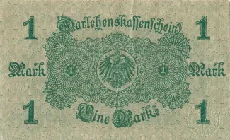 Germany 1 Mark, 1914 reverse