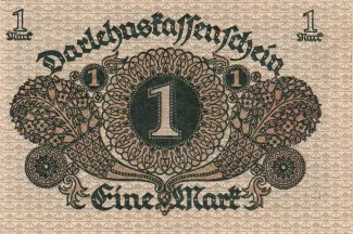 Germany 1 Mark, 1920 reverse