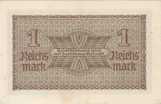 Germany 1 Reichsmark, 1939-1944 reverse