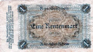 Germany 1 Rentenmark, 1923 reverse