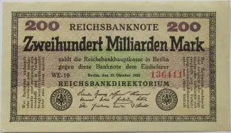 Germany 200.000.000.000 Mark, 1923 obverse