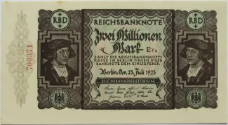 Germany 2.000.000 Mark, 1923 obverse