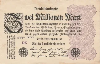 Germany 2.000.000 Mark, 1923 obverse