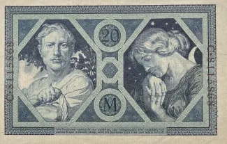 Germany 20 Mark, 1915 reverse