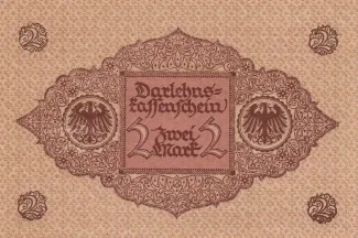 Germany 2 Mark, 1920 reverse