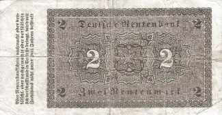 Germany 2 Rentenmark, 1923 reverse