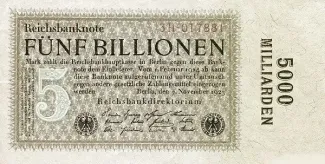 Germany 5.000.000.000.000 Mark, 1923 obverse