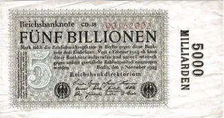 Germany 5.000.000.000.000 Mark, 1923 obverse