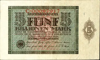 Germany 5.000.000.000.000 Mark, 1924 obverse
