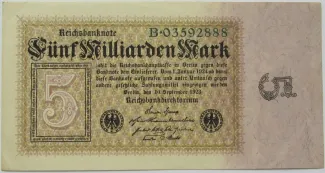 Germany 5.000.000.000 Mark, 1923 obverse