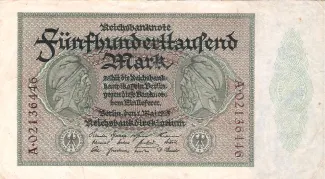 Germany 500.000 Mark, 1923 obverse