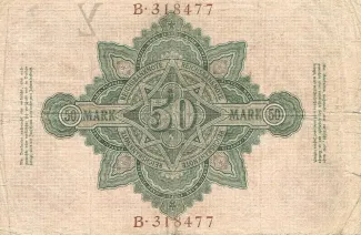 Germany 50 Mark, 1906-1910 reverse